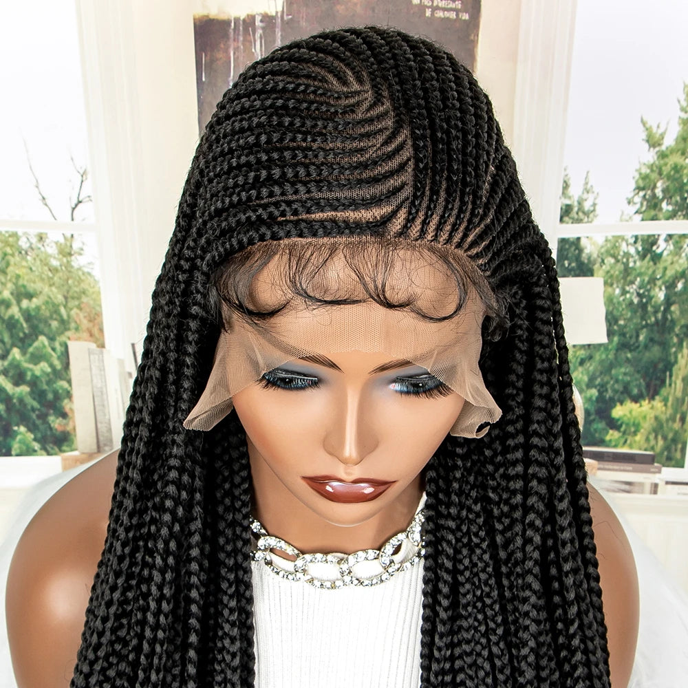 Synthetic Full Lace Braided Wigs
