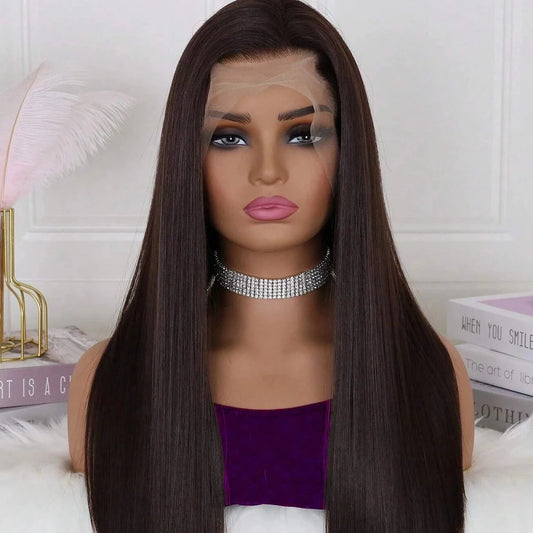 Smooth Straight Lace Front Wigs